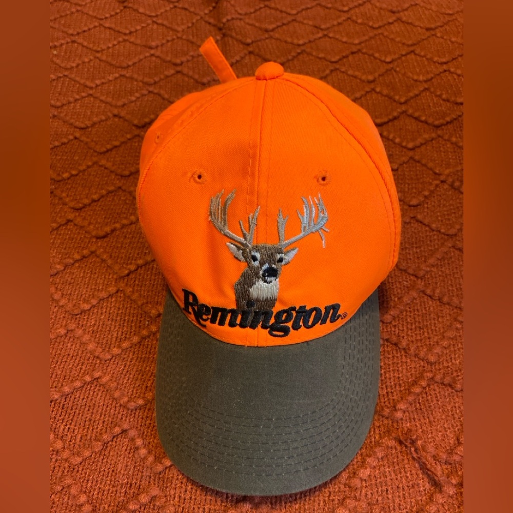 Remington Orange Hunting Baseball Cap